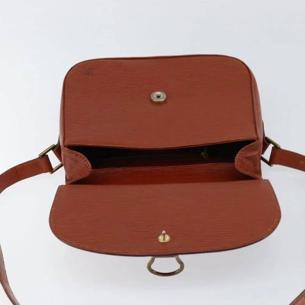 Authentic LOUIS VUITTON Epi Saint Cloud GM Shoulder Bag Brown M52193 LV - Picture 7 of 16